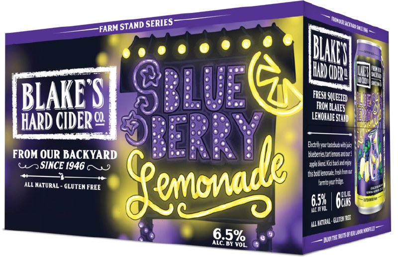 Blakes Hard Cider Blueberry Lemonade 6pk 12oz Can Legacy Wine and Spirits